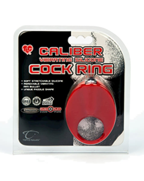 Caliber Vibrating Silicone Cock Ring