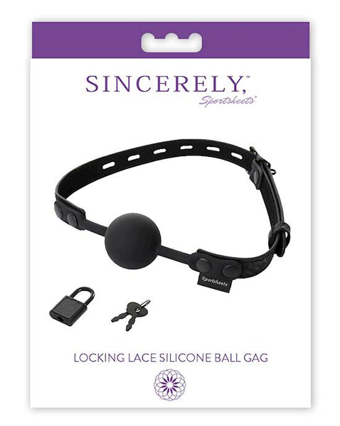 Sportsheets Locking Lace Ball Gag