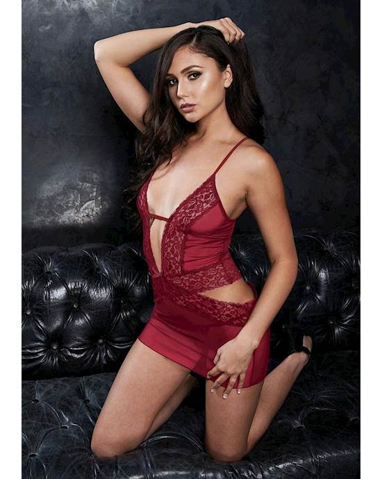 Sexy Mini Dress and g String Set - S/M