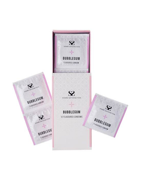 Share Satisfaction Bubblegum Flavoured Condom 12 Pack