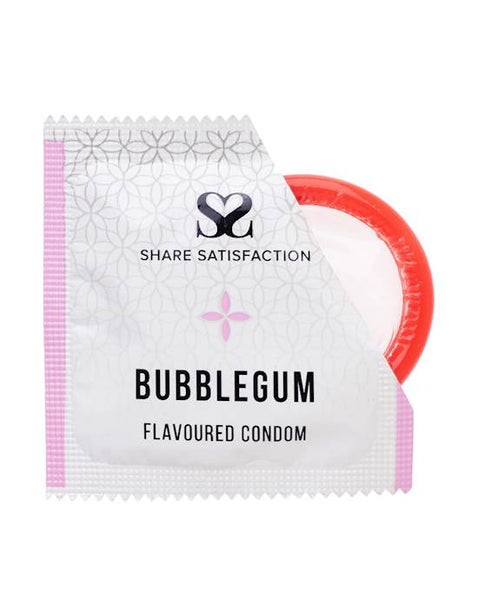 Share Satisfaction Bubblegum Flavoured Condom 12 Pack