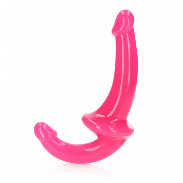 RealRock 6" Strapless Strap-On Glow in the Dark - Pink