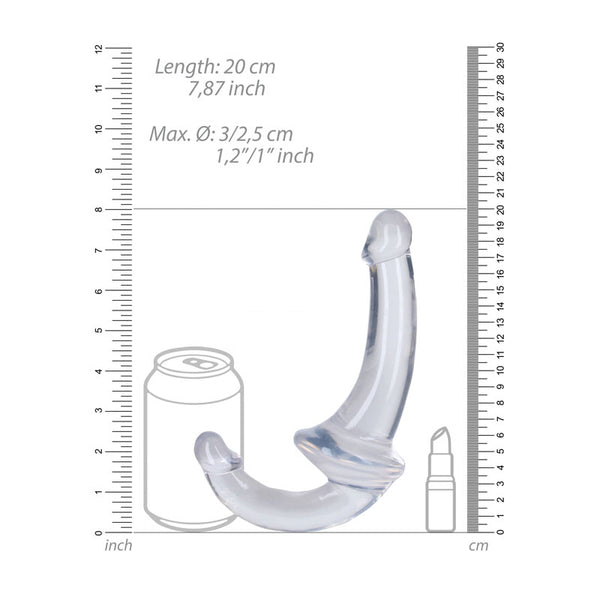 RealRock 20 cm Strapless Strap-On - Clear