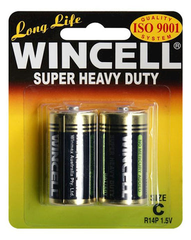 C Wincell Super Heavy Duty Batteries BP-2