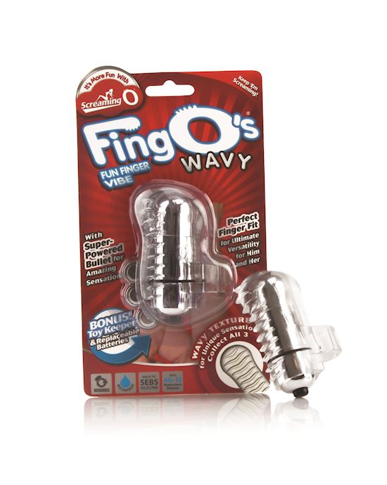 Fing Os Wavy Vibrating Bullet - Clear