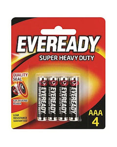 Eveready Super Heavy Duty AAA 4 pack