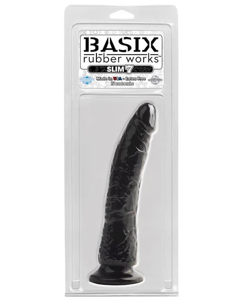 Basix Slim 7 Inch Suction Cup Dildo