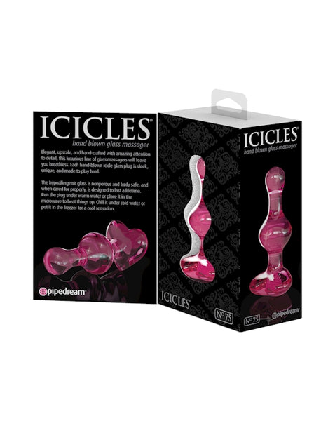 Icicles Glass Anal Plug No 75