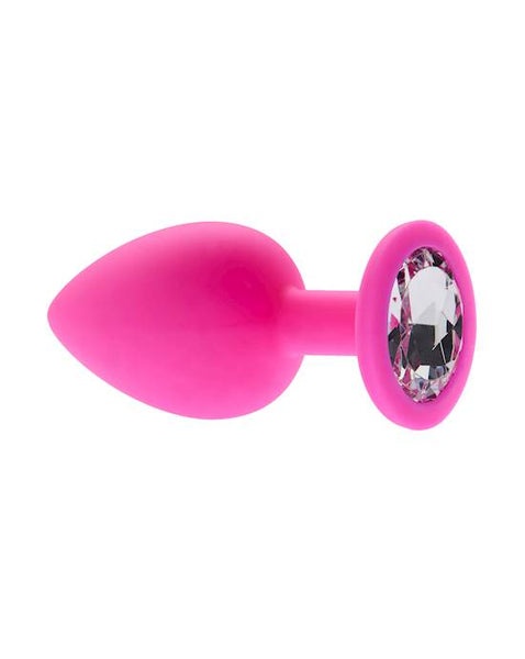 Gemmed Silicone Anal Plug - 2.8 Inch