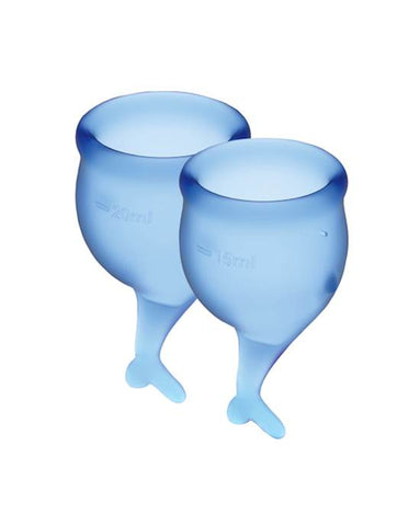 Satisfyer Feel Secure Menstrual Cup - Dark Blue